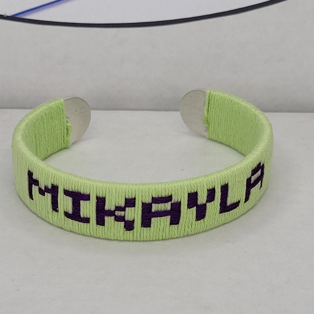 Embroidery 'Mikayla" Name Bracelet